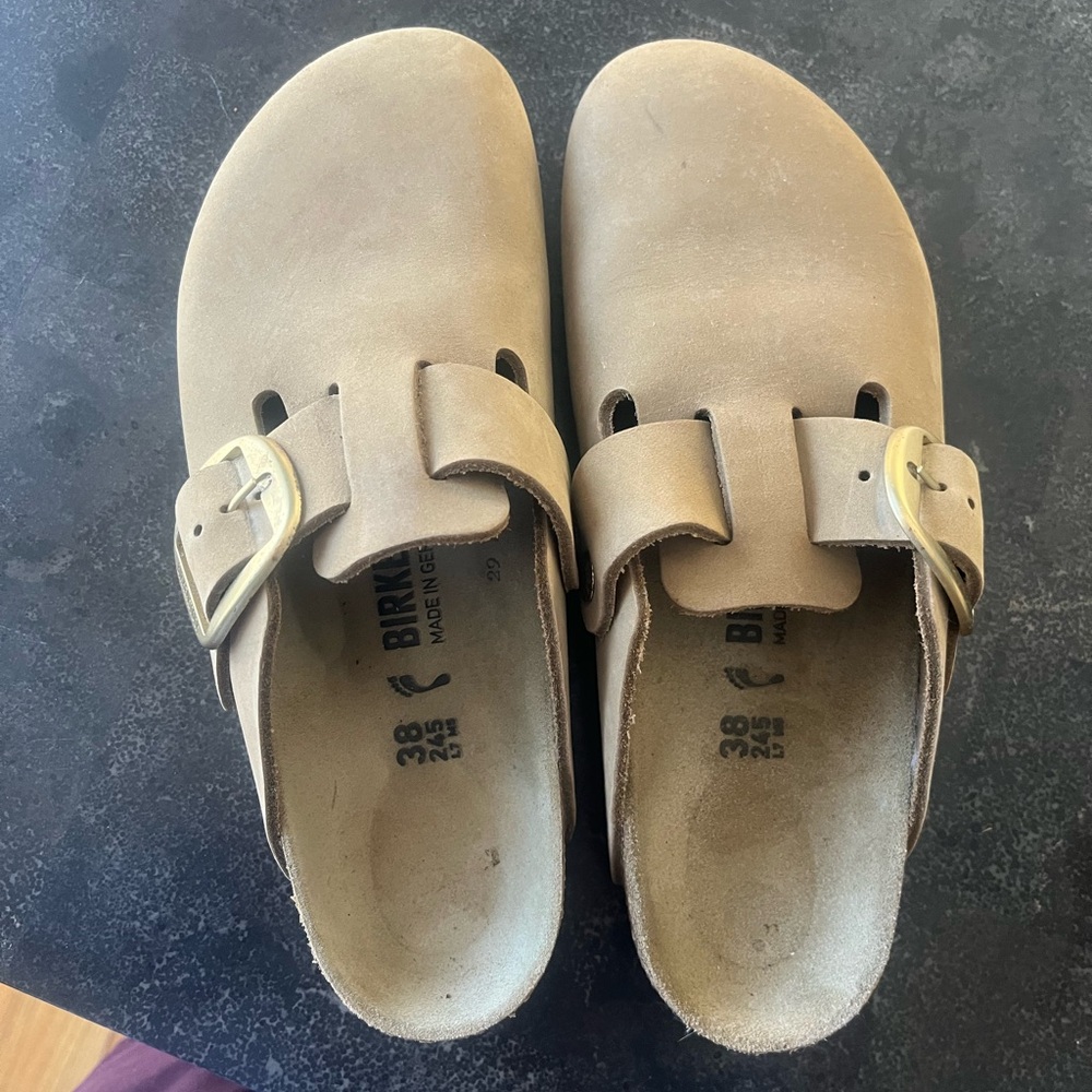 Boston Big Buckle Birkenstock Clogs